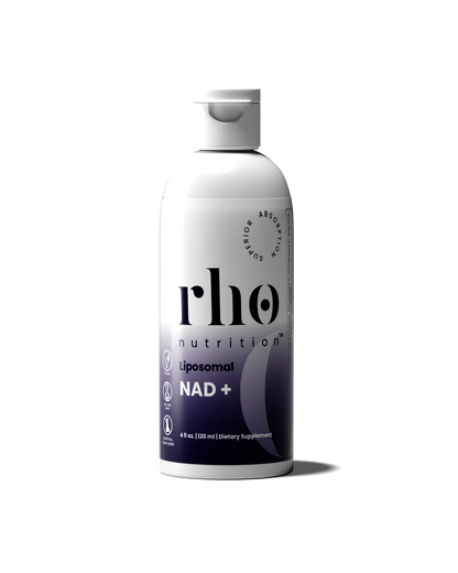 Rho Nutrition Liposomal NAD+ – Liquid Supplement Designed to Help Support Absorption – Active Form of NAD+ Helps Support Normal Cellular Health, Healthy Aging, Energy Metabolism and Overall Vitality
